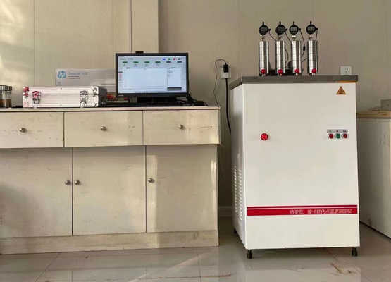 Kecepatan 120 ℃ / H Hdt Mesin Uji Vicat Untuk Ebonit Dan Komposit Bertulang Serat Panjang