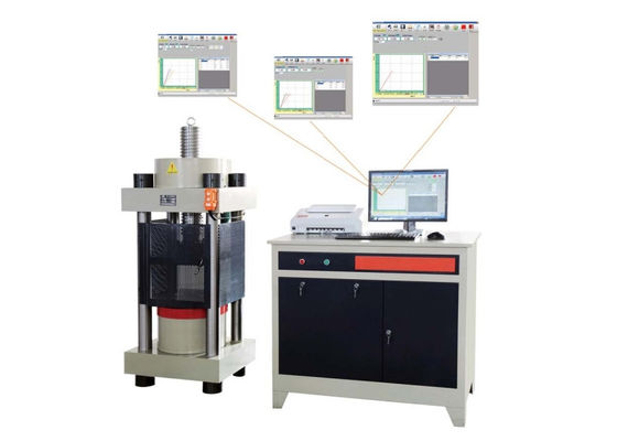 600KN Mesin Kekuatan Kompresi Beton Metode Inspeksi Kekuatan Semen Metode ISO