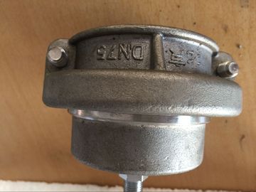 Mental 75mm Pvc Pipa Plastik End Caps Setengah Putaran Pot Bentuk Permukaan Nickle Coating