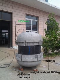 Plug Type 800mm Pipa Plastik End Caps Caps Tiga Struktur Persetujuan ISO9001